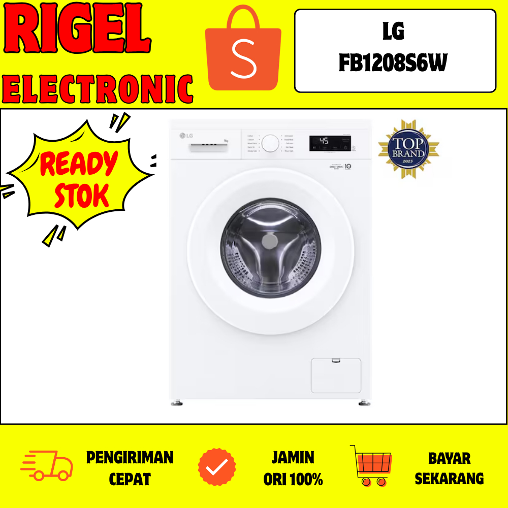 Mesin Cuci LG Front Loading 7 Kg / Mesin Cuci LG