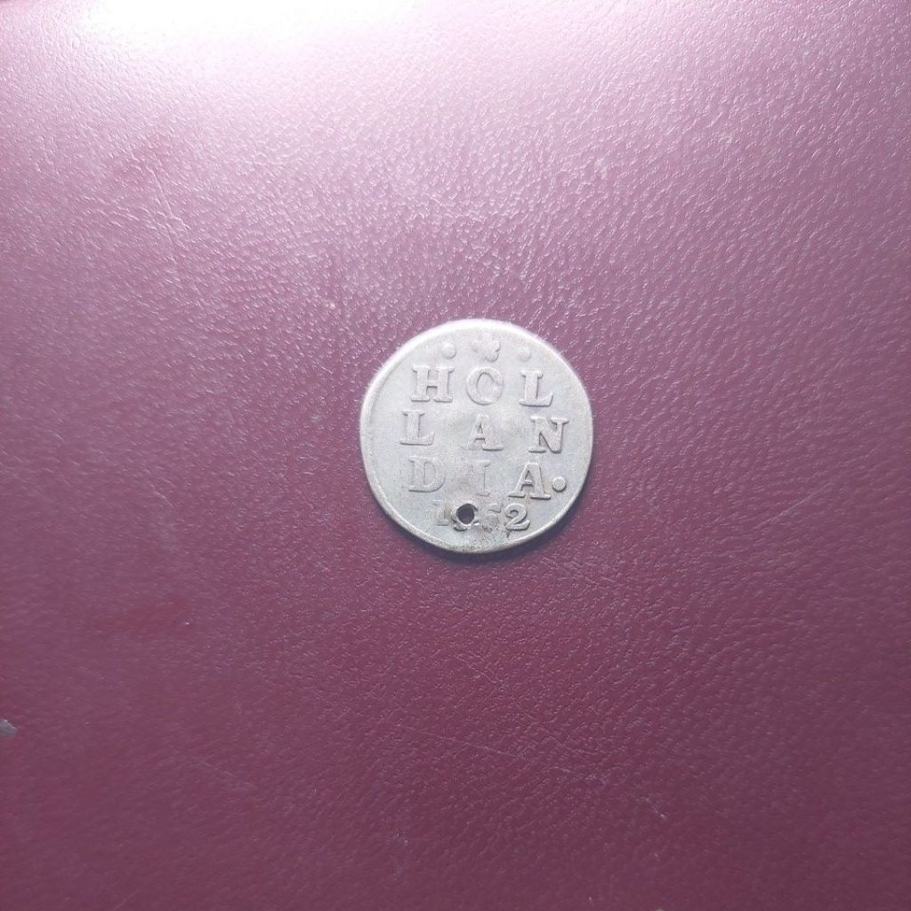 koin perak Belanda Holandia 1752 asli