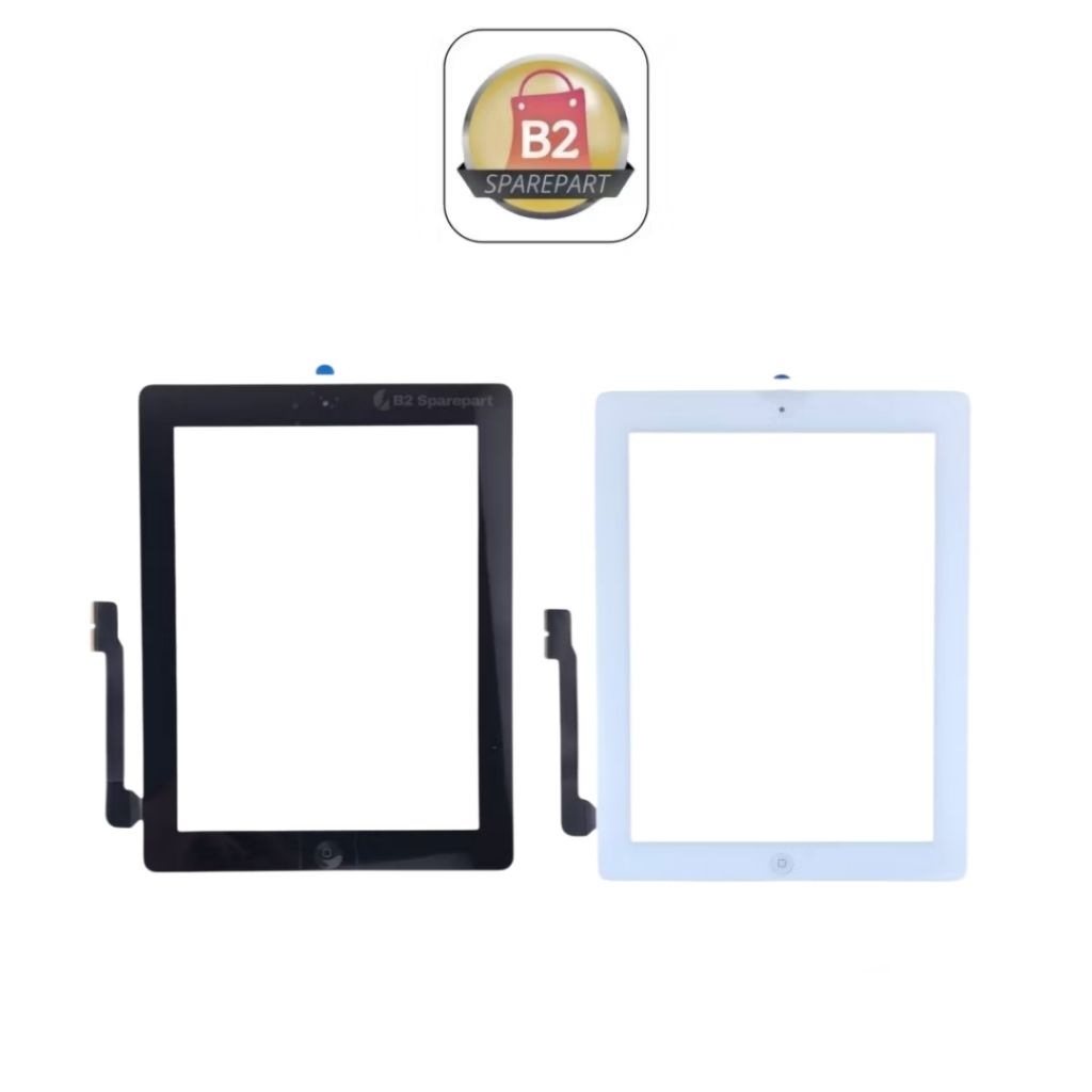 B2 SPAREPART - Touchscreen Untuk Model Ipad 3 A1430 A1403 / Ipad 4 A1459 A1460 Layar Sentuh Ts