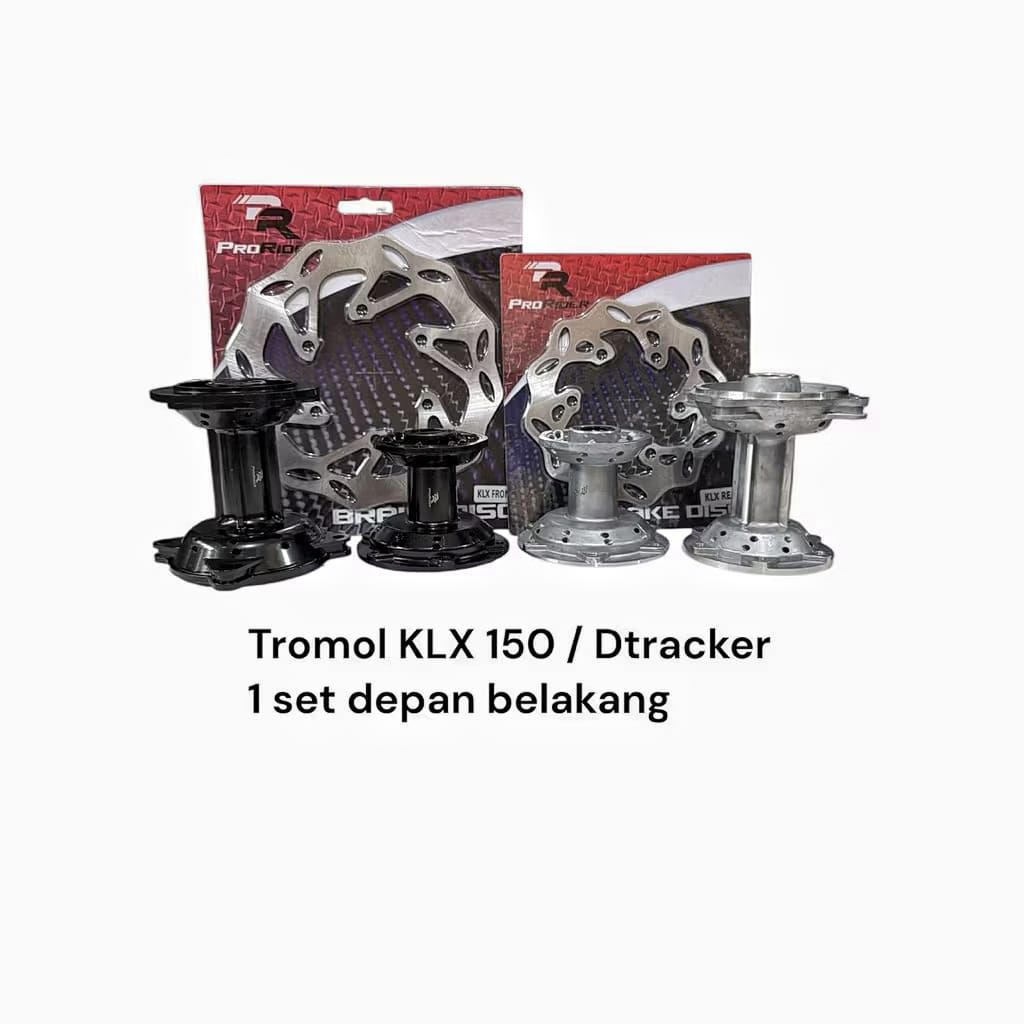 tromol klx depan belakang plus cakram tromol trondol set klx tromol set klx