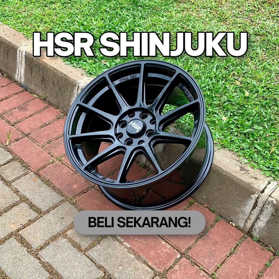 Velg Racing Model Belang Ring 15 HSR Shinjuku Untuk Brio Yaris Mobilio Swift Racing Look Termurah