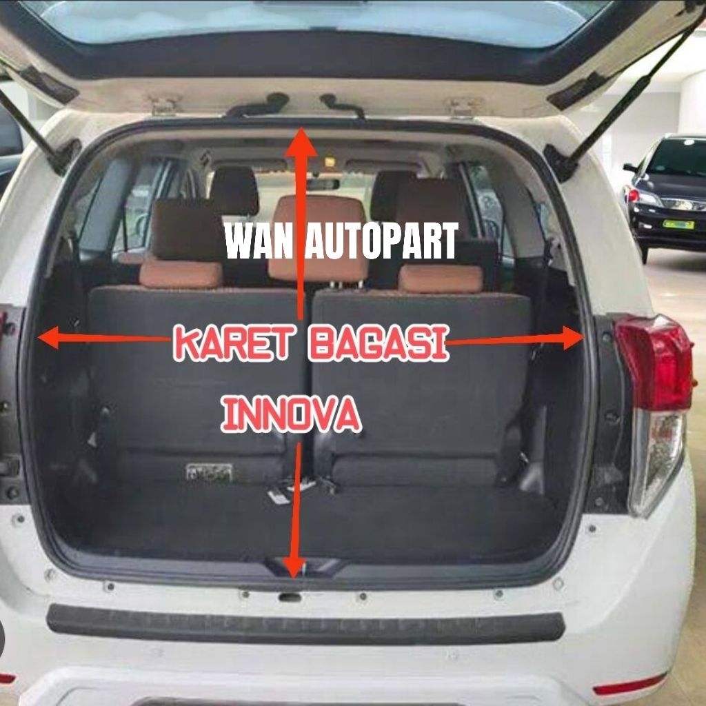 KARET PEREDAM PINTU BAGASI MOBIL INNOVA REBORN