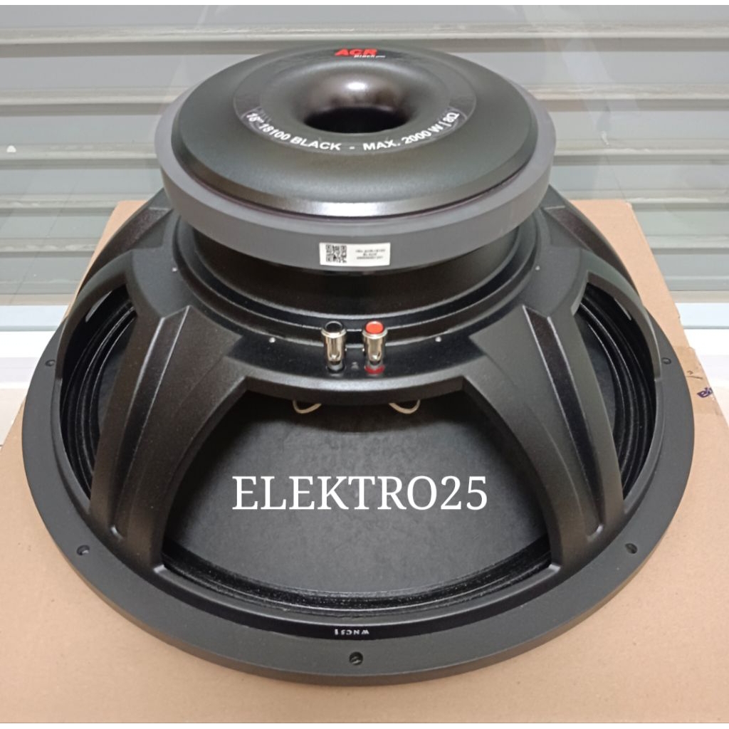 SPEAKER SUBWOOFER ACR 18" 18100 BLACK ACR