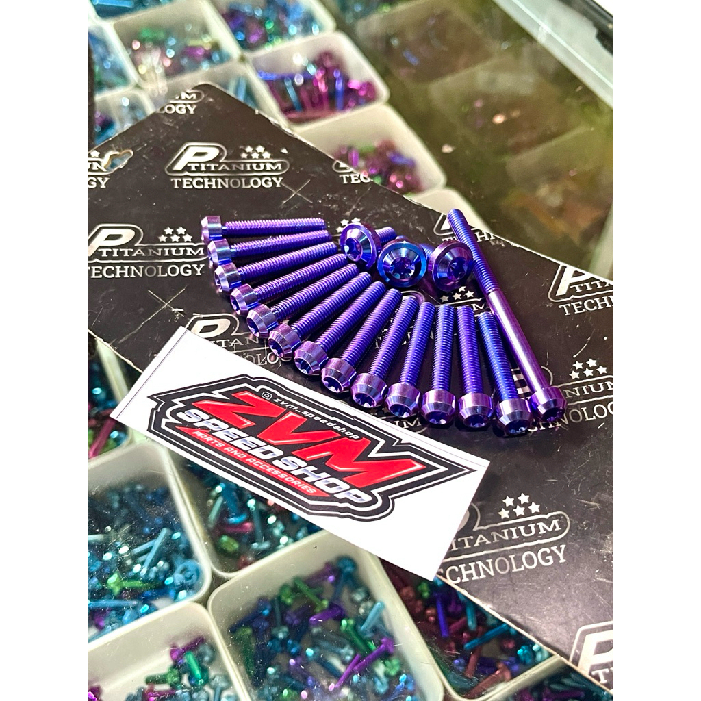 Baut Titanium CVT 17pcs Vario110 Beat Scoopy Fi Esp Original Vietnam Grade 5