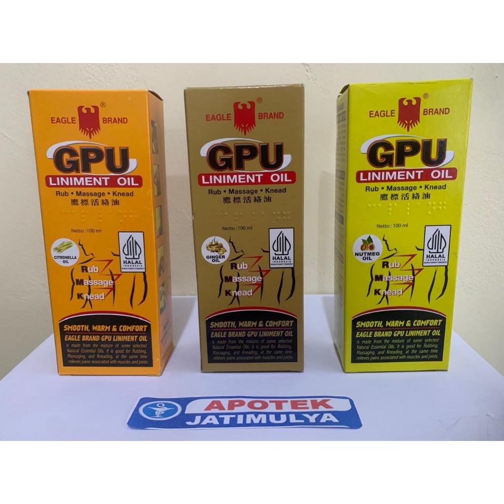 GPU Liniment Oil / GPU Cair 30ml, 100ml