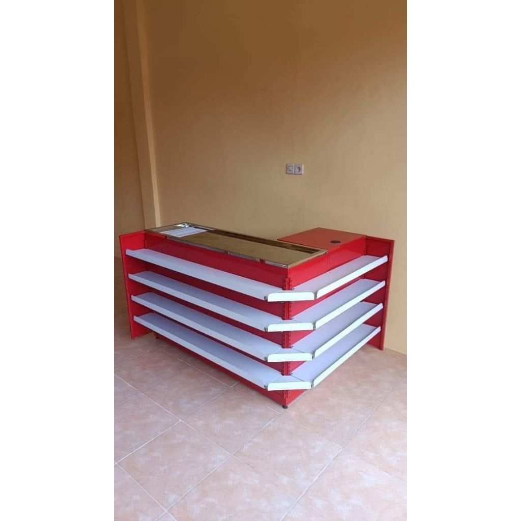 Meja Kasir Toko Minimarket Etalase Display