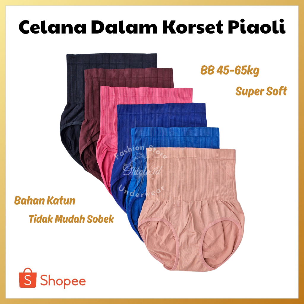Grosir 3 Pcs Celana Dalam Piaoli Korset Perut Wanita