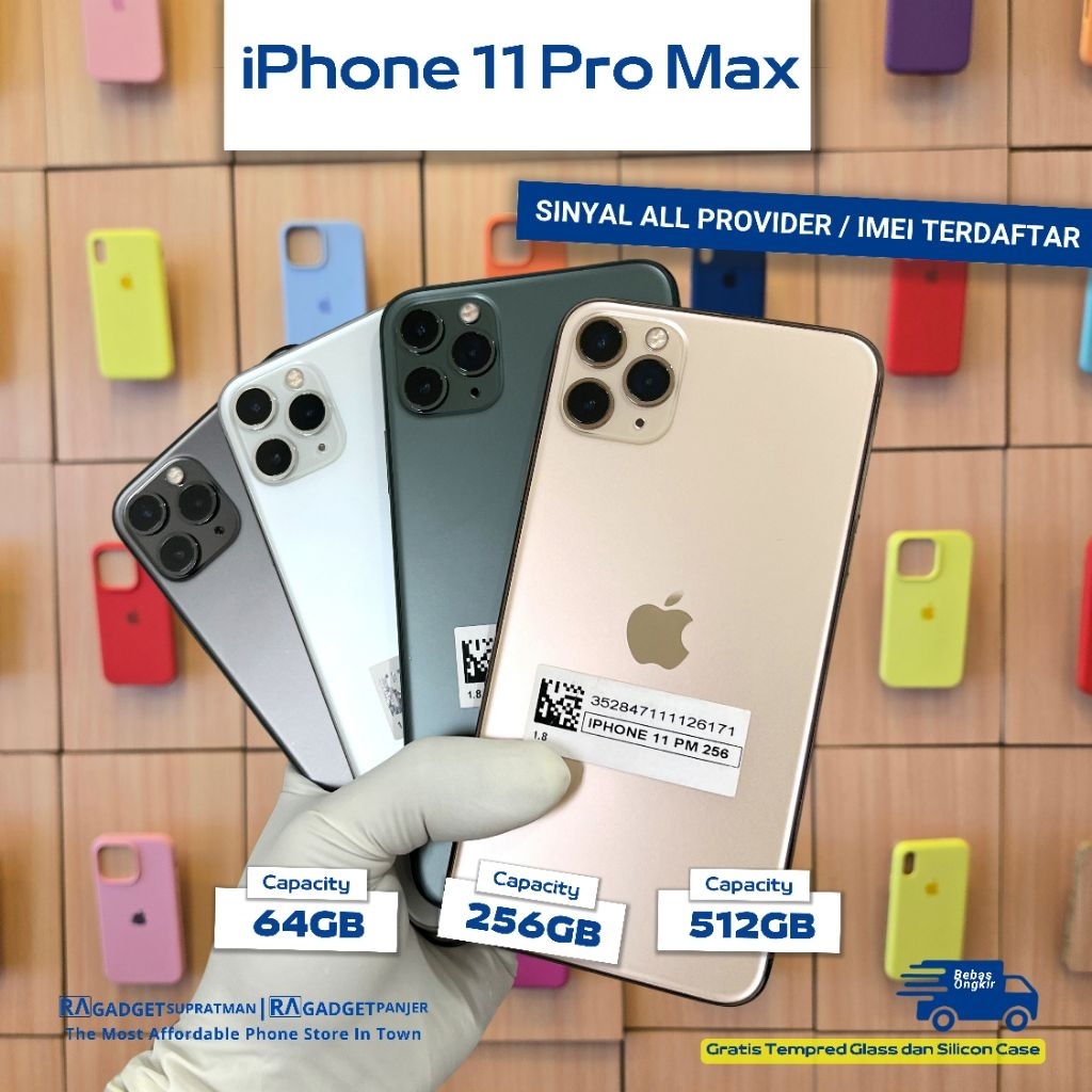 iPhone 11 Pro Max 64gb 256gb Second Original Fullset Mulus IMEI TERDAFTAR