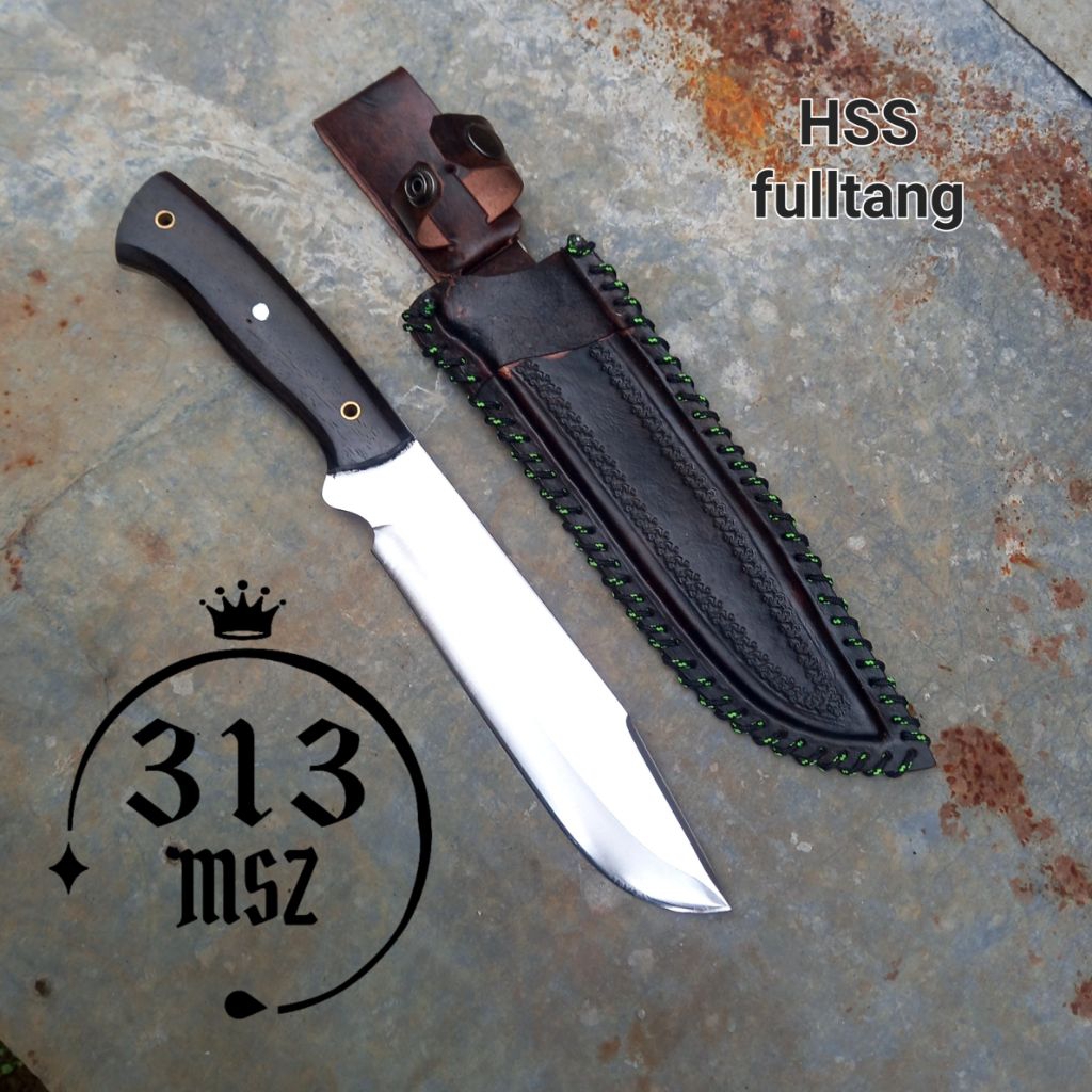 [HSS Fulltang] Pisau Bushcraft Outdoor Super