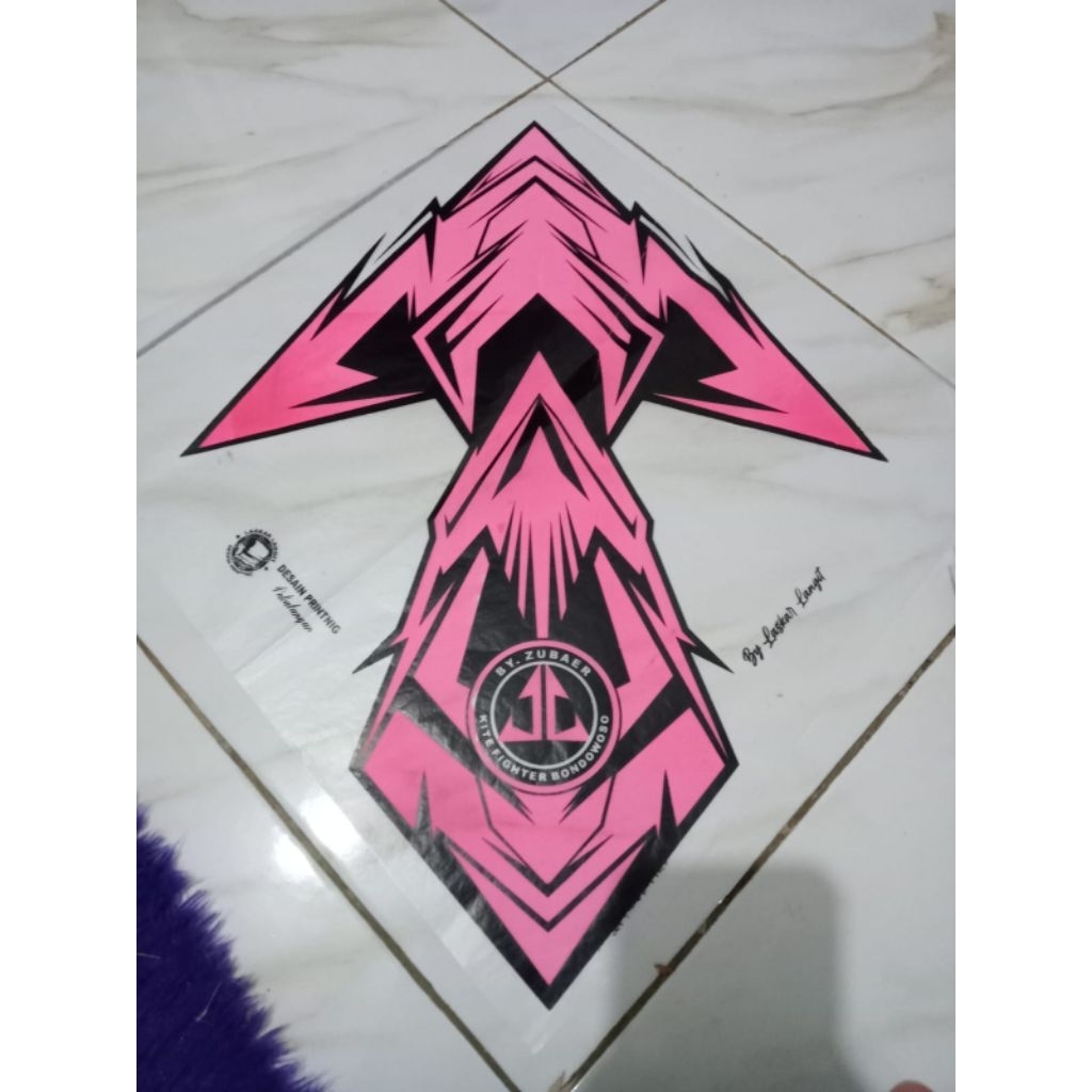 mix kertas layangan 2 warna