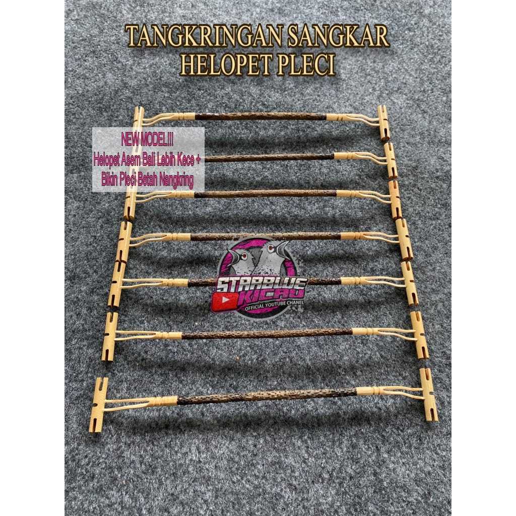 TANGKRINGAN SANGKAR HELOPET PLECI KAYU ASEM BALI