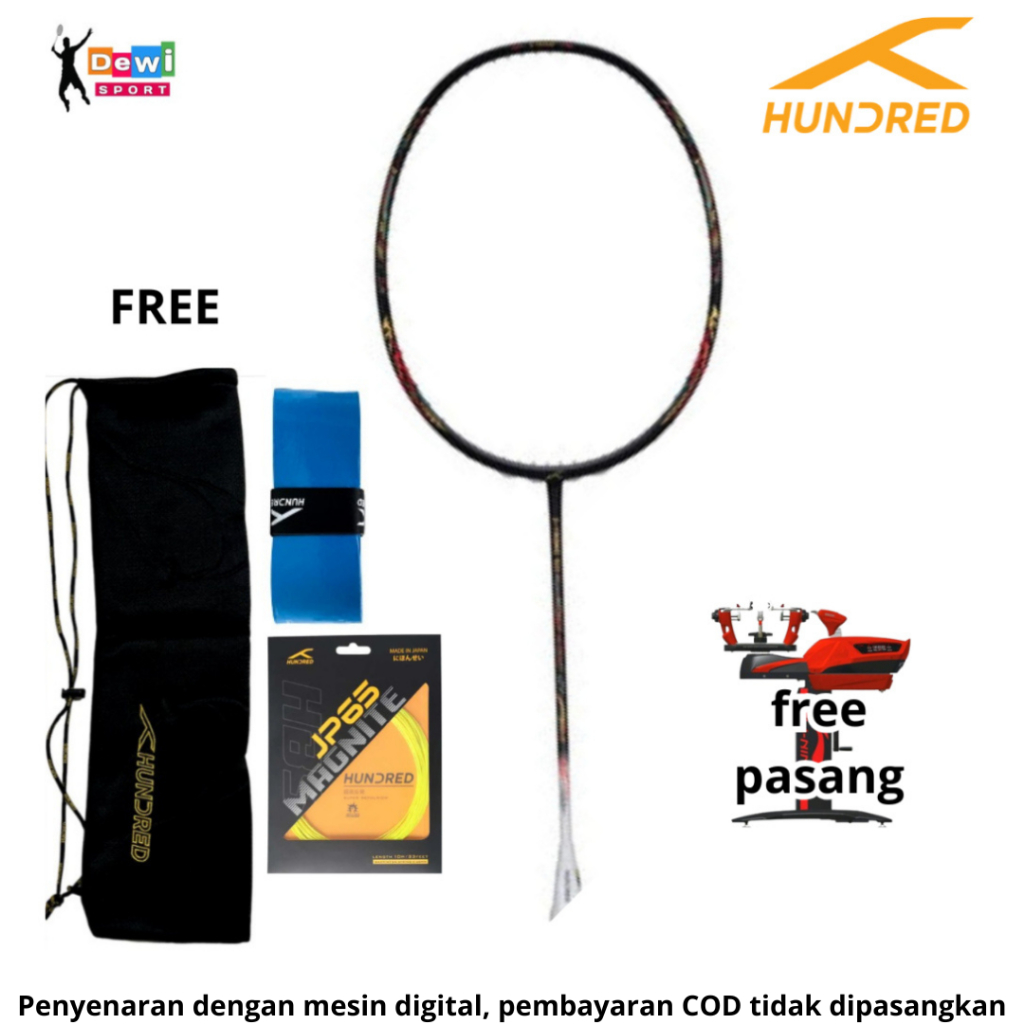 Raket Badminton HUNDRED Z-TRONIC 100  / IONIQ 100 LTD SEPESIAL EDITION /IONIQ 100