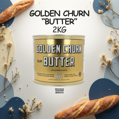 GOLDEN CHURN BUTTER 2KG / MENTEGA / MARGARIN GOLDEN CHURN
