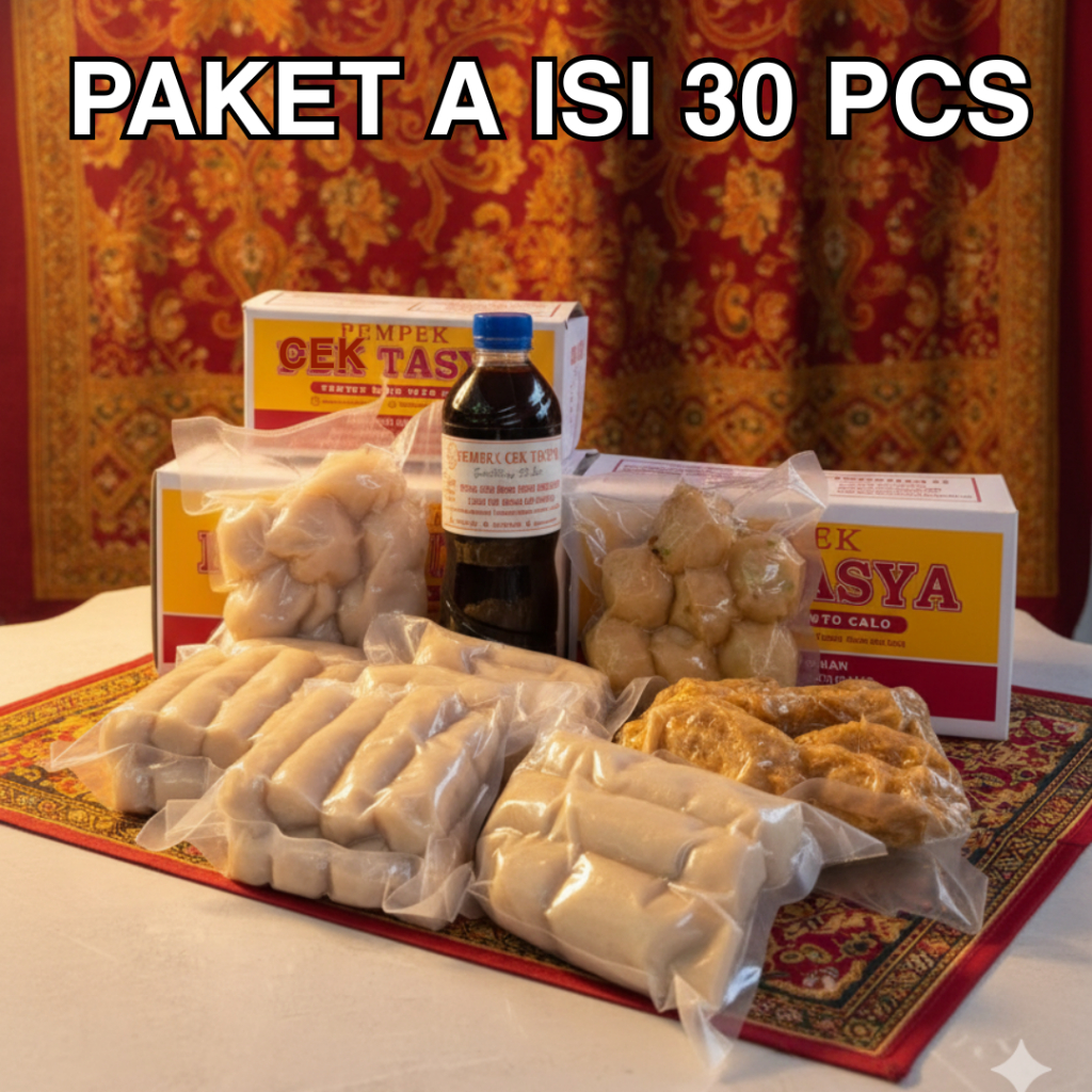 Pempek Cek Tasya Paket A isi 30pcs