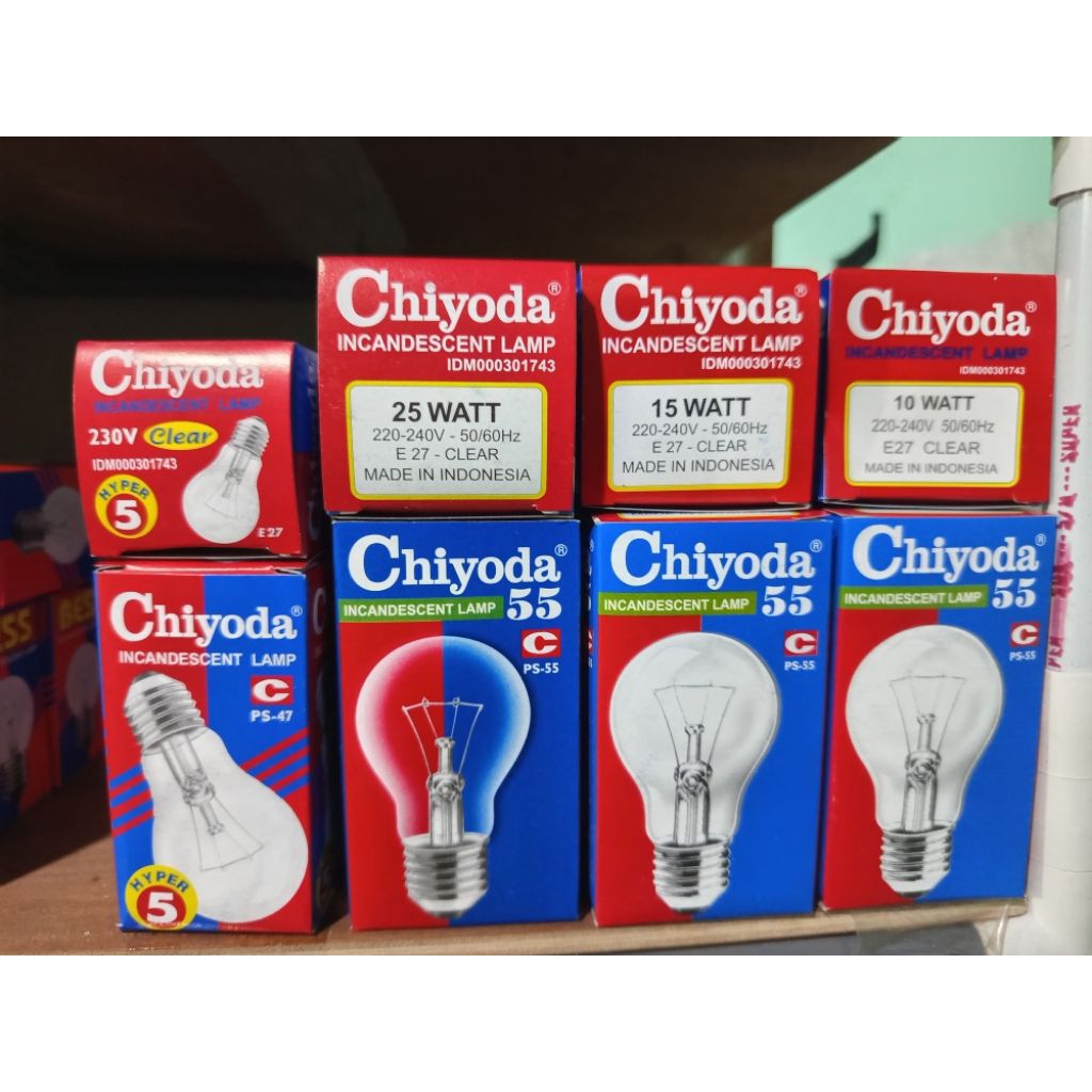 lampu pijar lampu ayam 5 Watt 10 Watt 15 Watt 25 Watt. Chiyoda