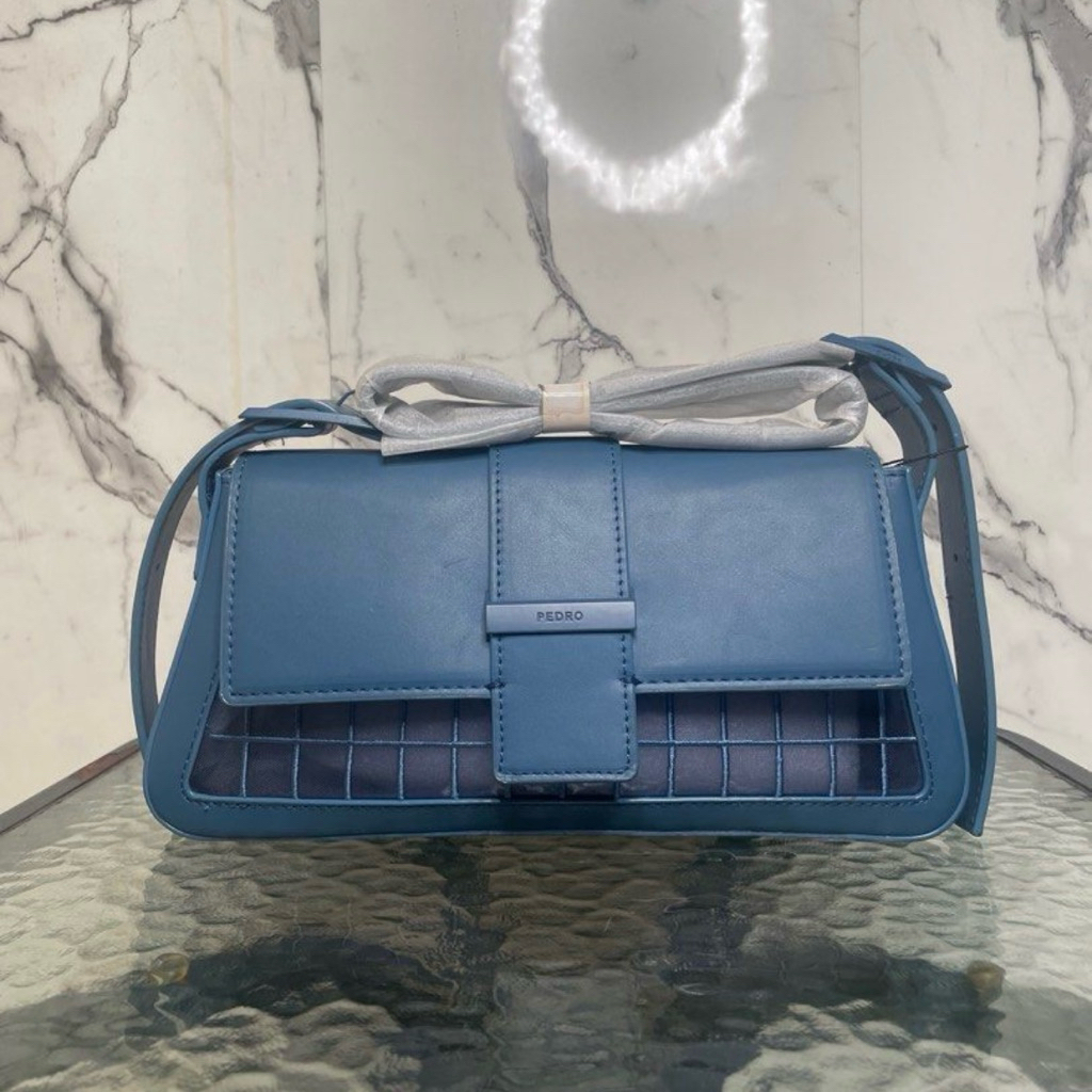 SERAFINE - Pedro Mesh Tas Wanita (Ocean Blue)