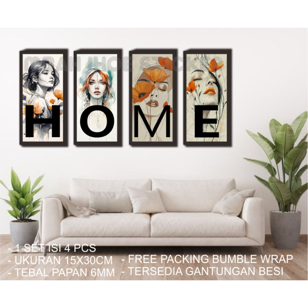 Hiasan Dinding 1Set Home Decor Pajangan Kamar