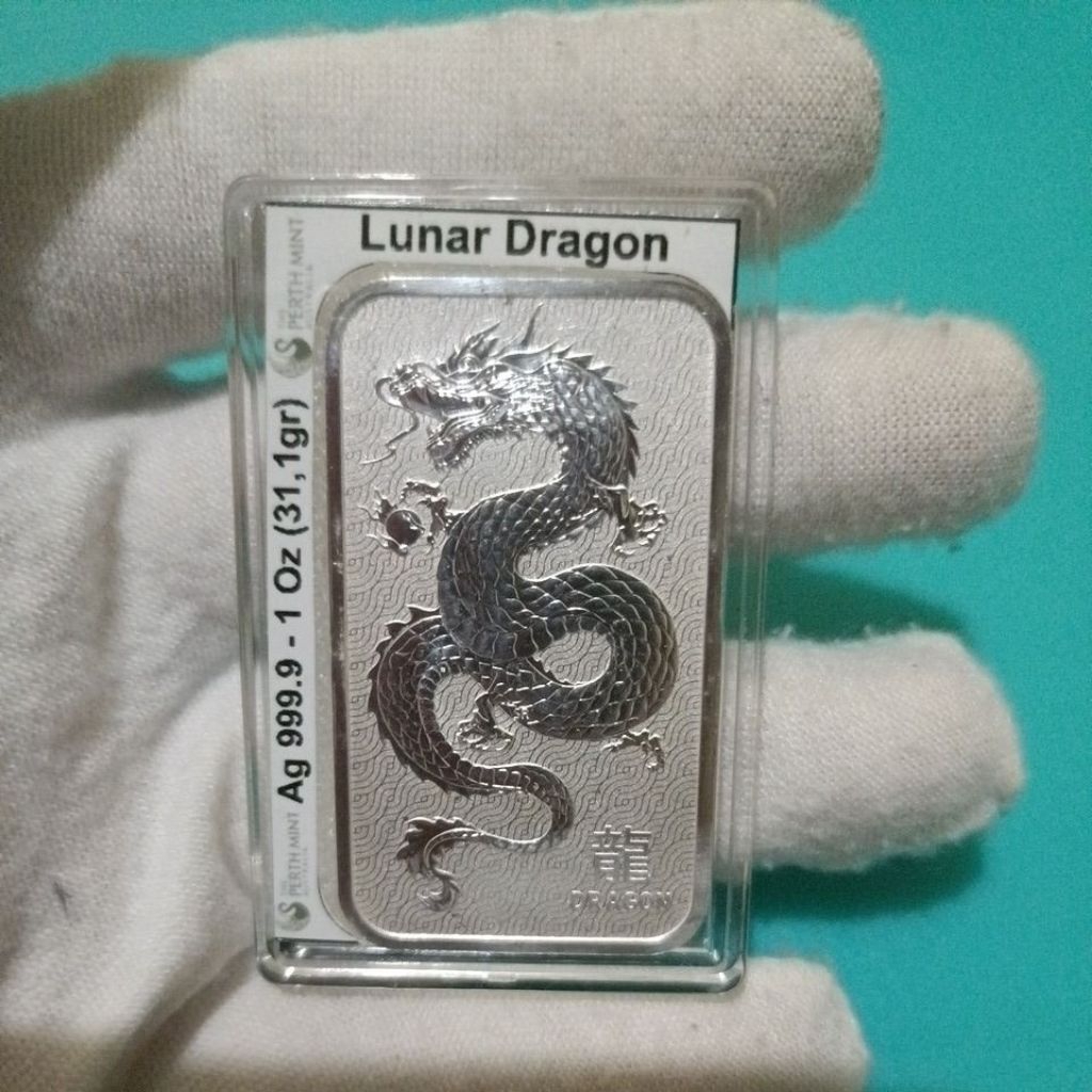 Perak Lunar Dragon Perth Mint 1oz Fine Silver
