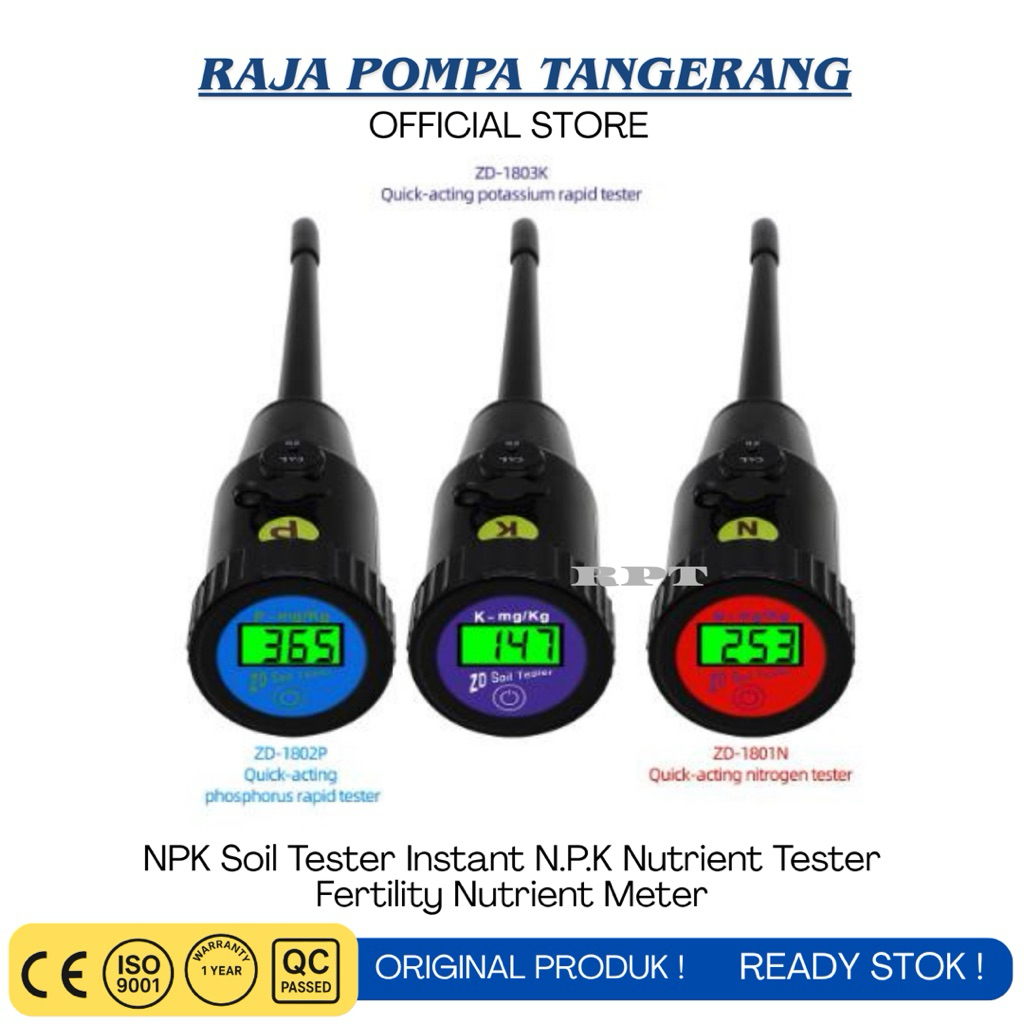 NPK Soil Tester Instant N.P.K Nutrient Tester Fertility Nutrient Meter