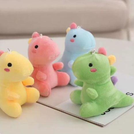 Gantungan Tas Boneka Lucu / Gantungan Tas Dino / Boneka Dino Lucu / Boneka Dino Gantungan Tas / Kunc