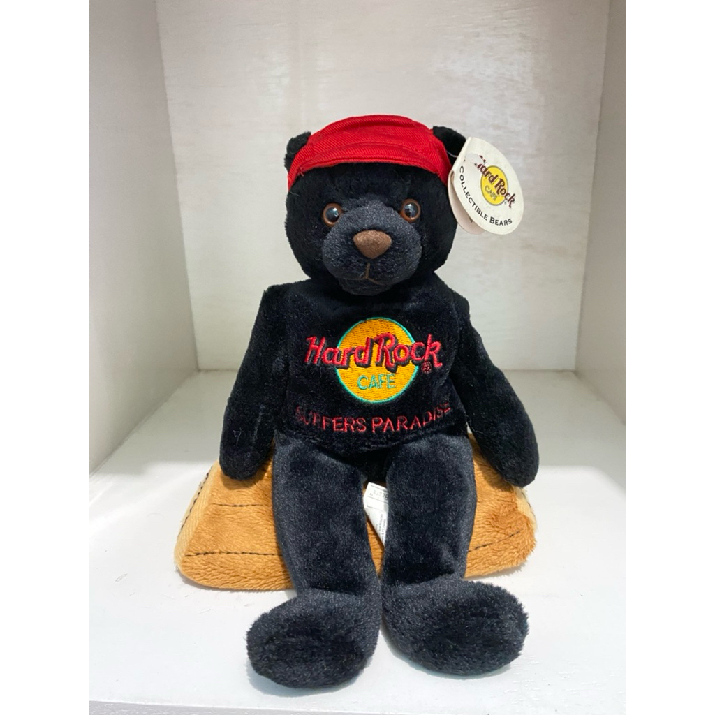 Boneka Teddy Bear Hard Rock Cafe Charlie Beara Surfers Paradise Original Plush Toy