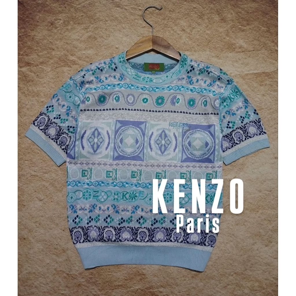Tshirt keren KENZO bahan katun kniet second/bekas/preloved