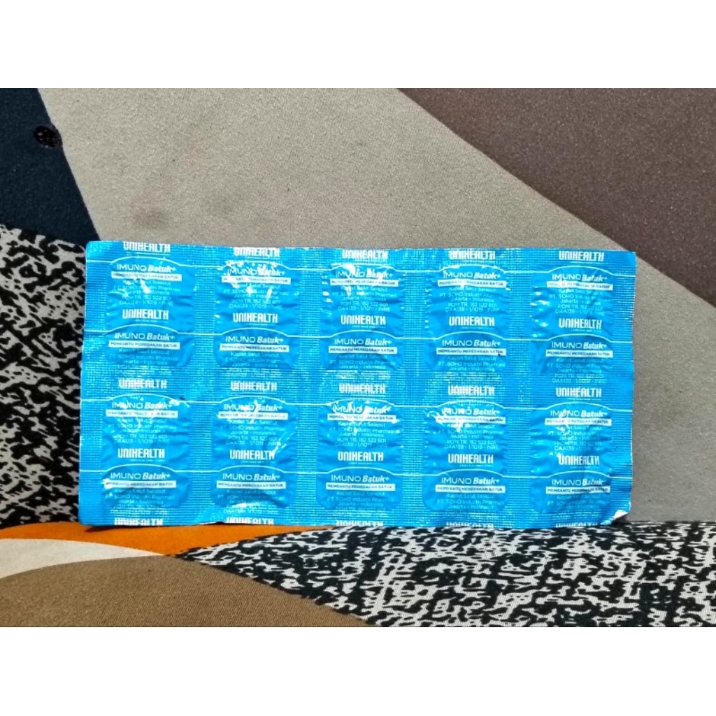 UNIHEALTH IMUNO BATUK STRIP 10 KAPLET