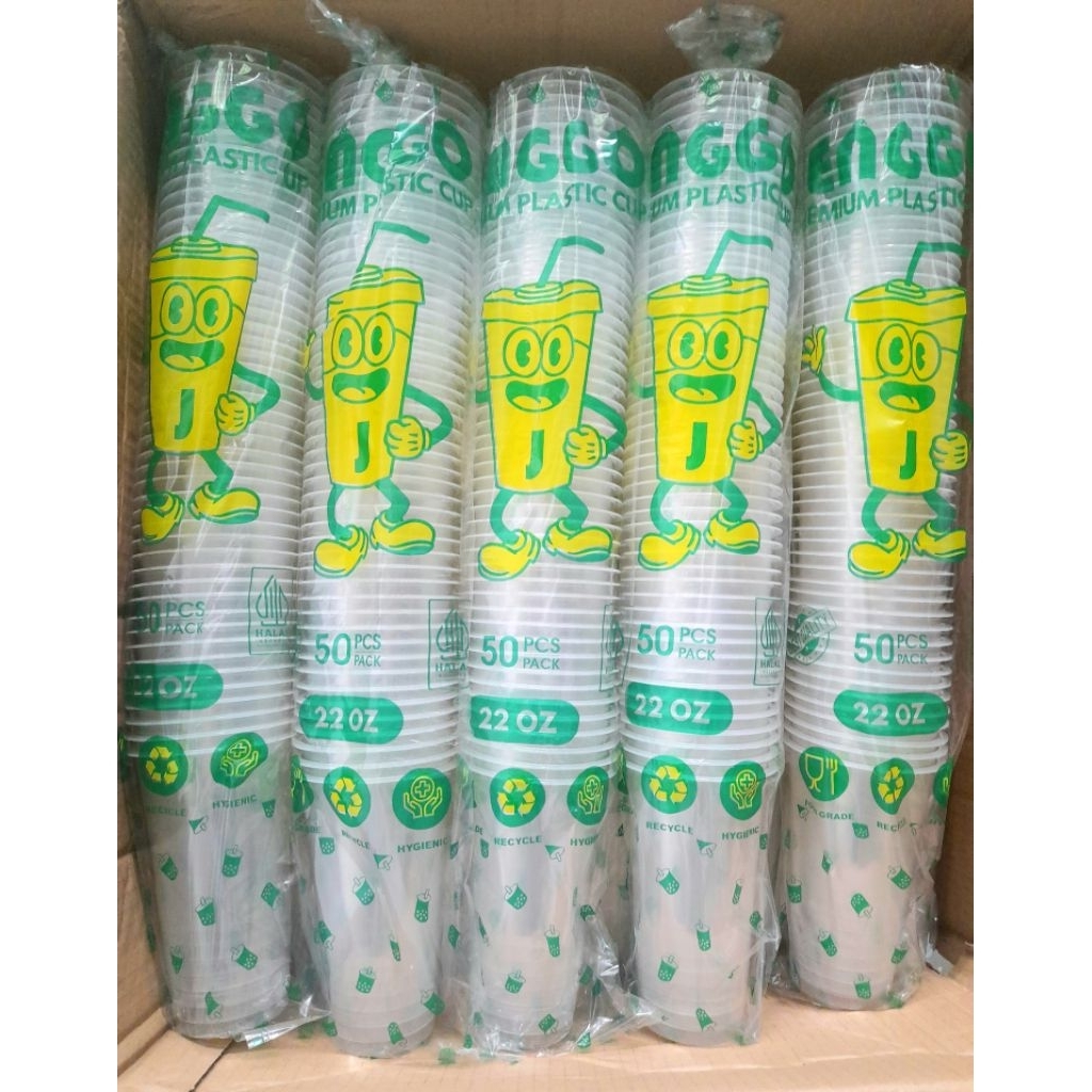 TERMURAH Cup 22oz Merk RJM Per Slop Isi 50