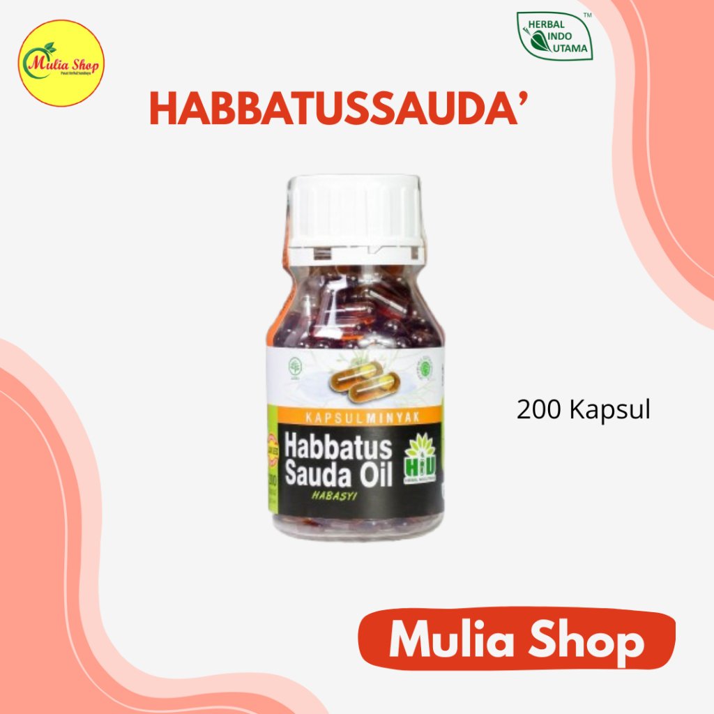 Kapsul Minyak Habbatussauda Oil Black Seed Isi 200 HIU - Jinten Hitam