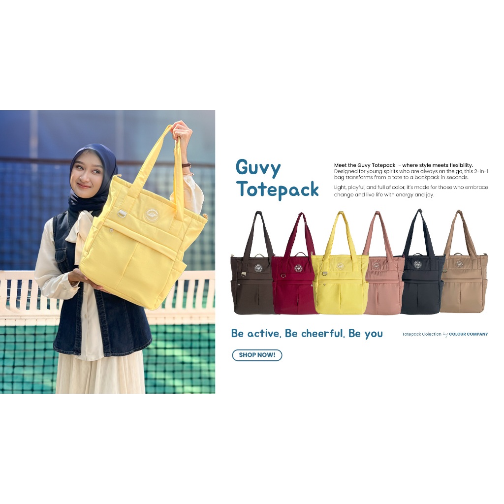 Guvy Totepack | Totebag backpack wanita