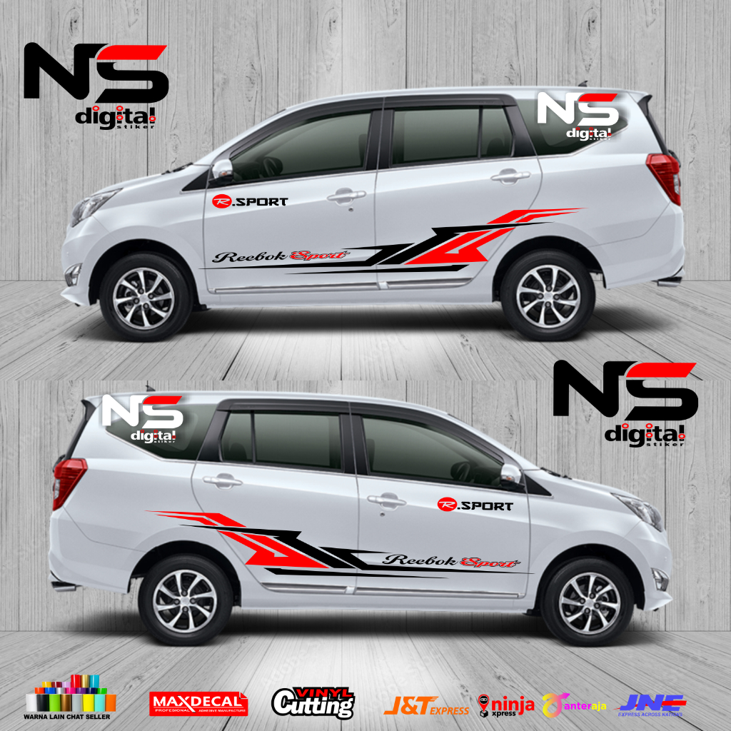 STICKER CUTTING STIKER MOBIL DAIHATSU SIGRA TOYOTA CALYA CUTTING LIST MOBIL SIGRA CALYA KEREN