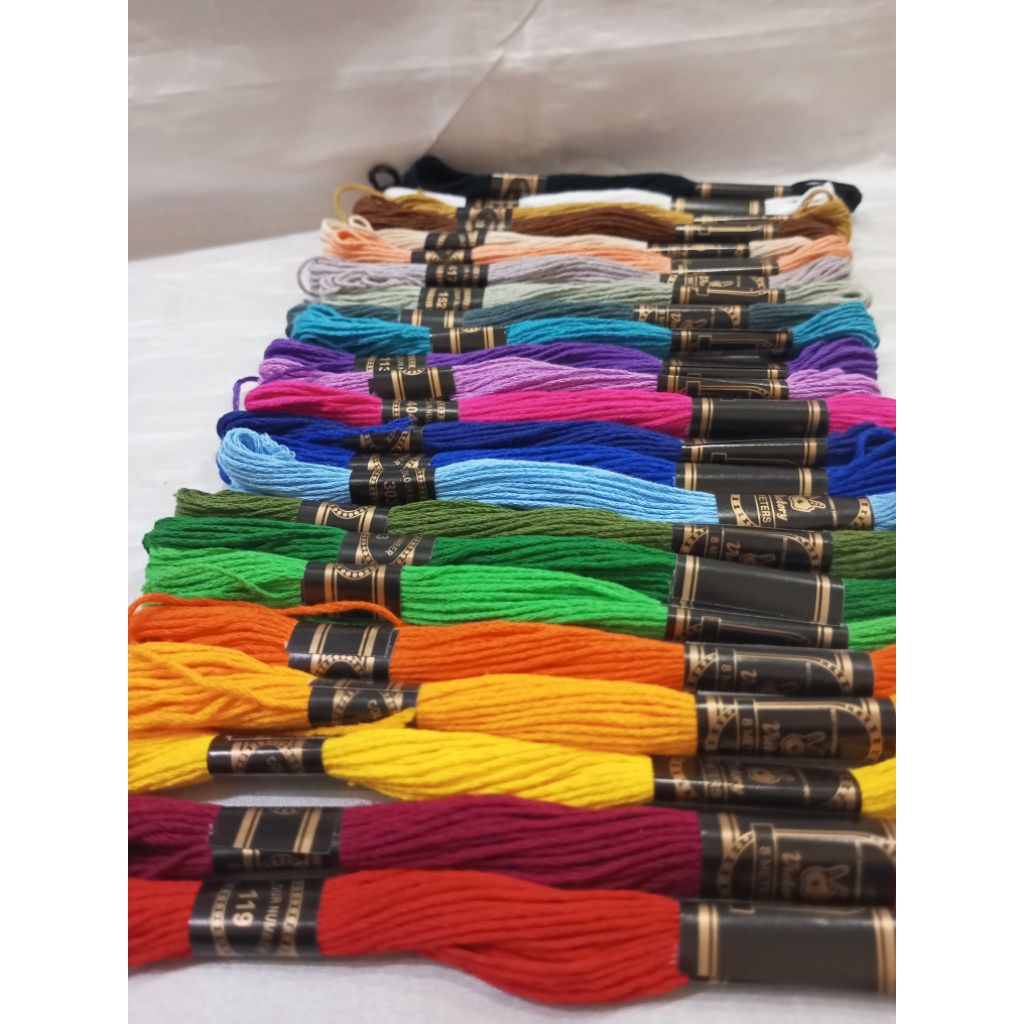 [24 Warna Set] Benang Sulam Victory/Benang Sulam Set/Benang Sulam