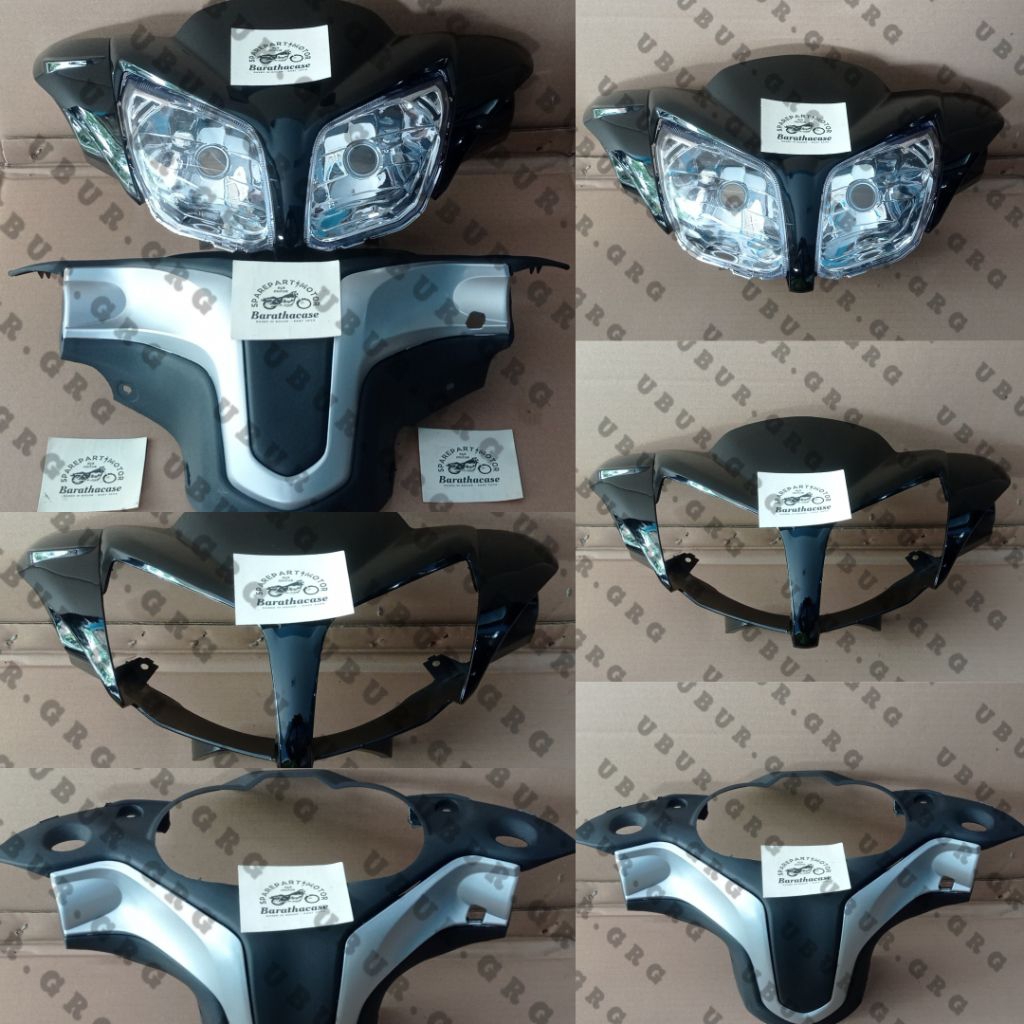 Batok Kepala Depan Belakang Yamaha Jupiter Z1 Robot Warna Hitam + Reflektor | Body Depan Motor Yamah