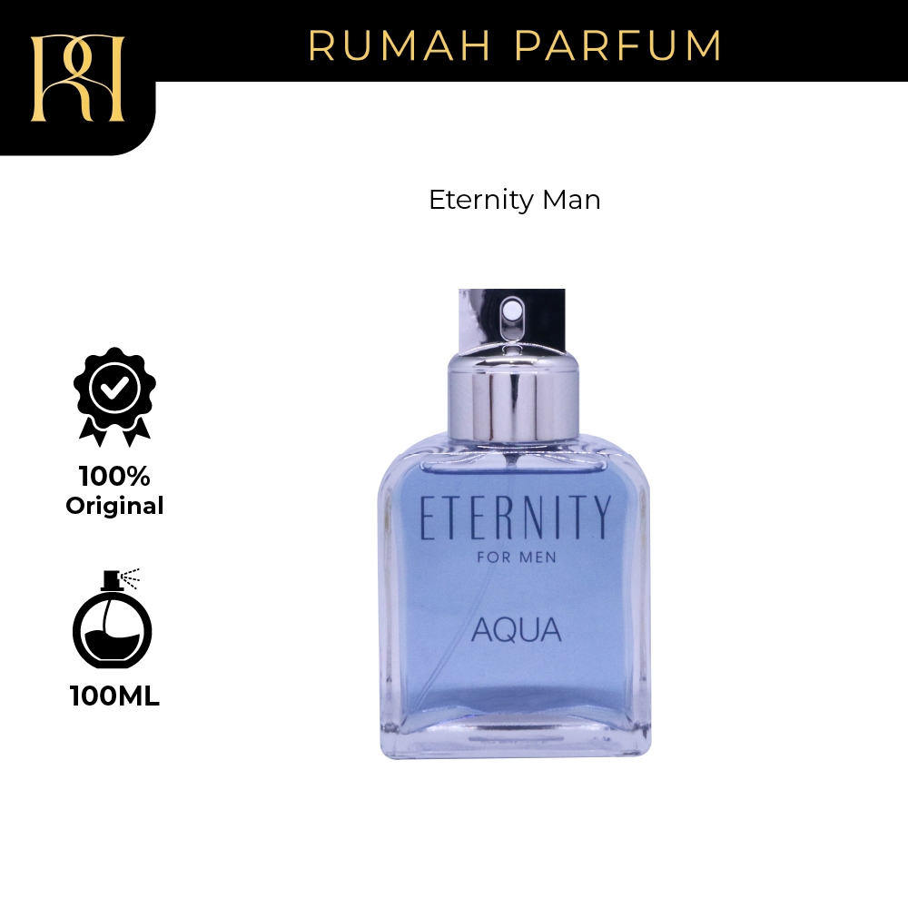 Parfum Pria Calvin Klein Eternity Aqua Man (100 mL) Perfume Cowok Tahan Lama dan Wangi