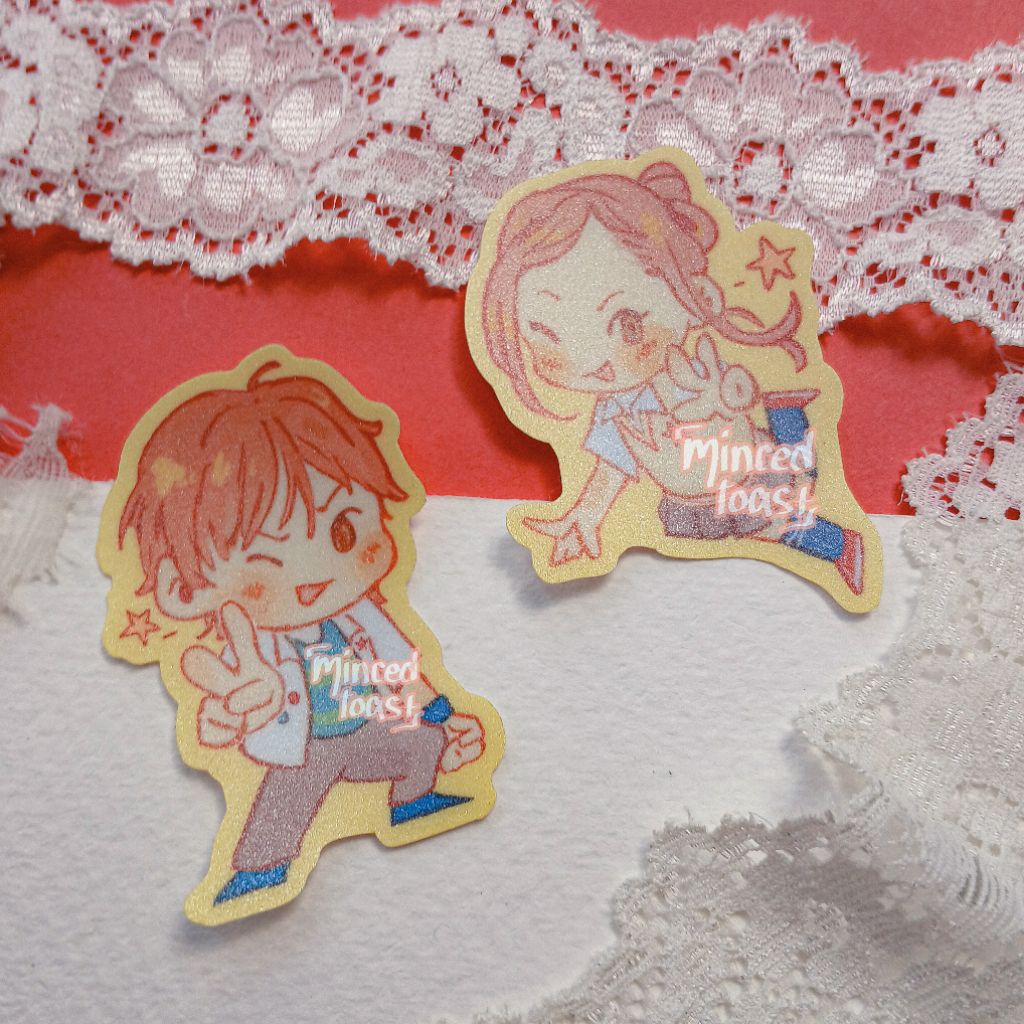 Lovely Complex - Koizumi Risa & Otani Atsushi sticker set [fanmerch by minced_toast]