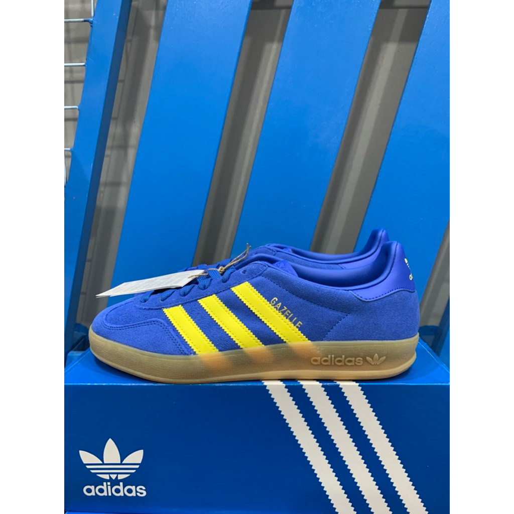 Adidas Gazelle Indoor Cw Stockholm / Biru Kuning
