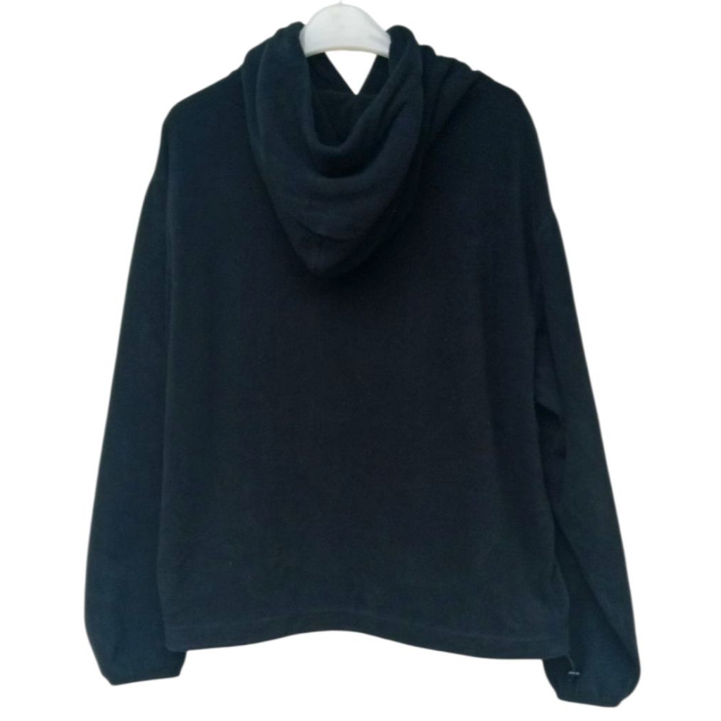 HOODIE SHERPA HITAM size XXL(second)