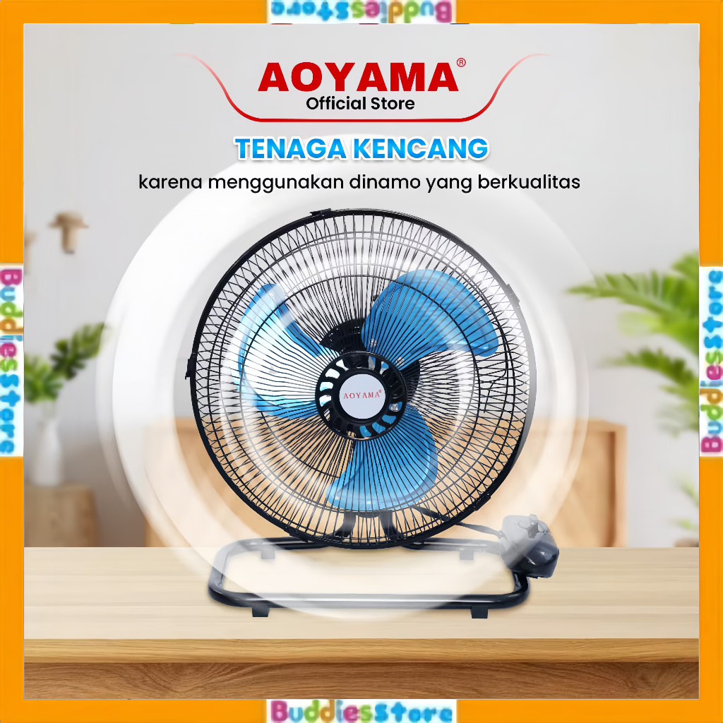 AOYAMA KIPAS ANGIN 12 INCH 2IN1 KIPAS BESI 3 KECEPATAN