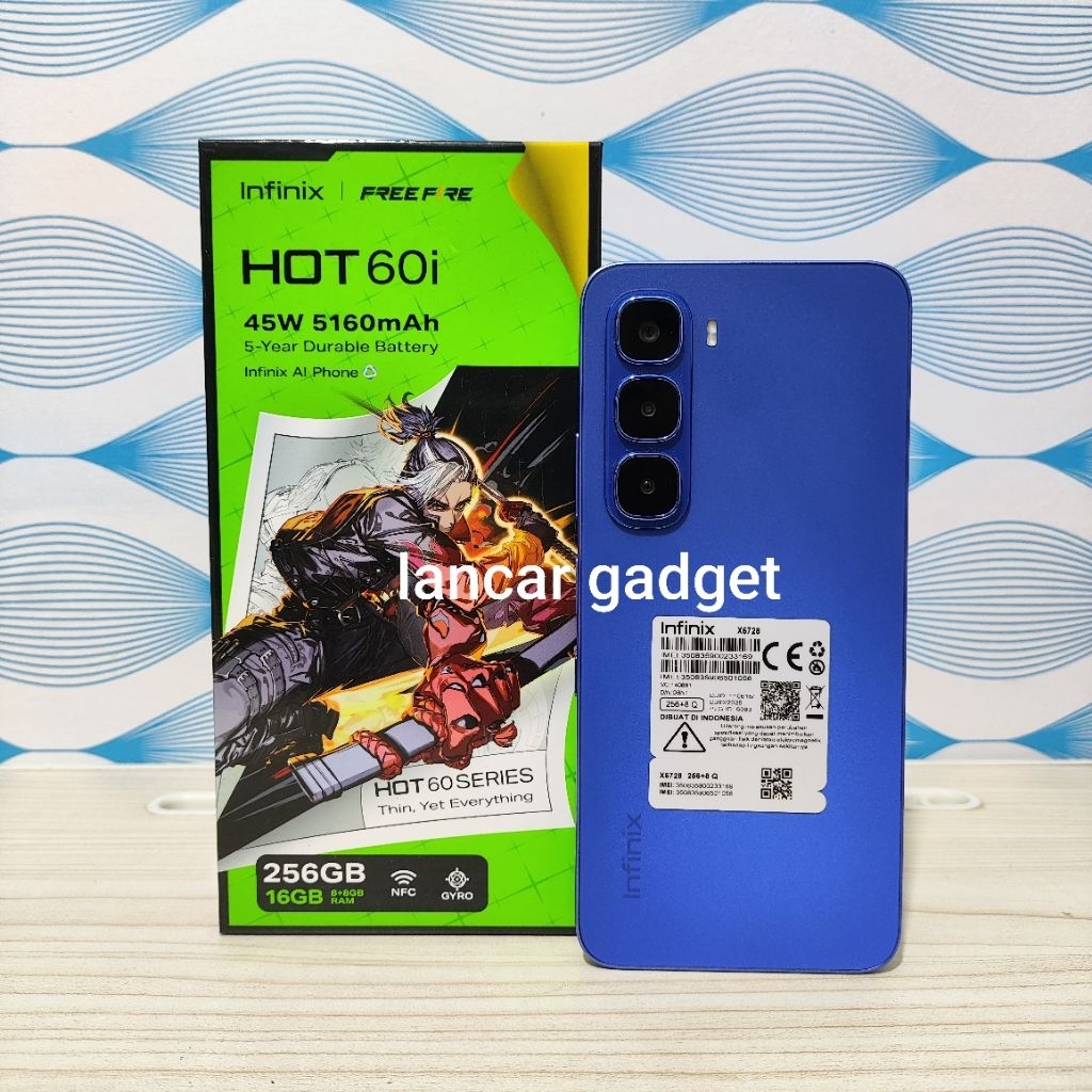 INFINIX HOT 60i 6/128GB & 8/256GB SECOND FULLSET