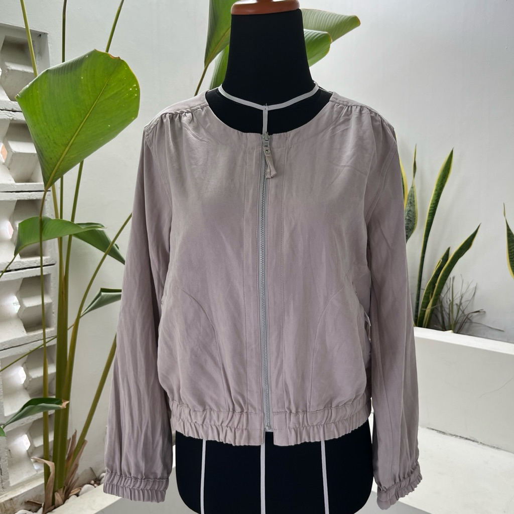 jaket bomber crop korean style / jaket bomber wanita crop vintage
