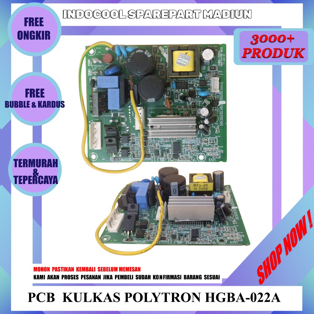 PLH BOARD MODUL KULKAS / PCB KULKAS POLYTRON HGBA-022A