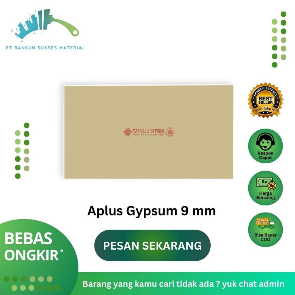 APLUS Gypsum 9 mm / Gypsum Board / Papan Gipsum