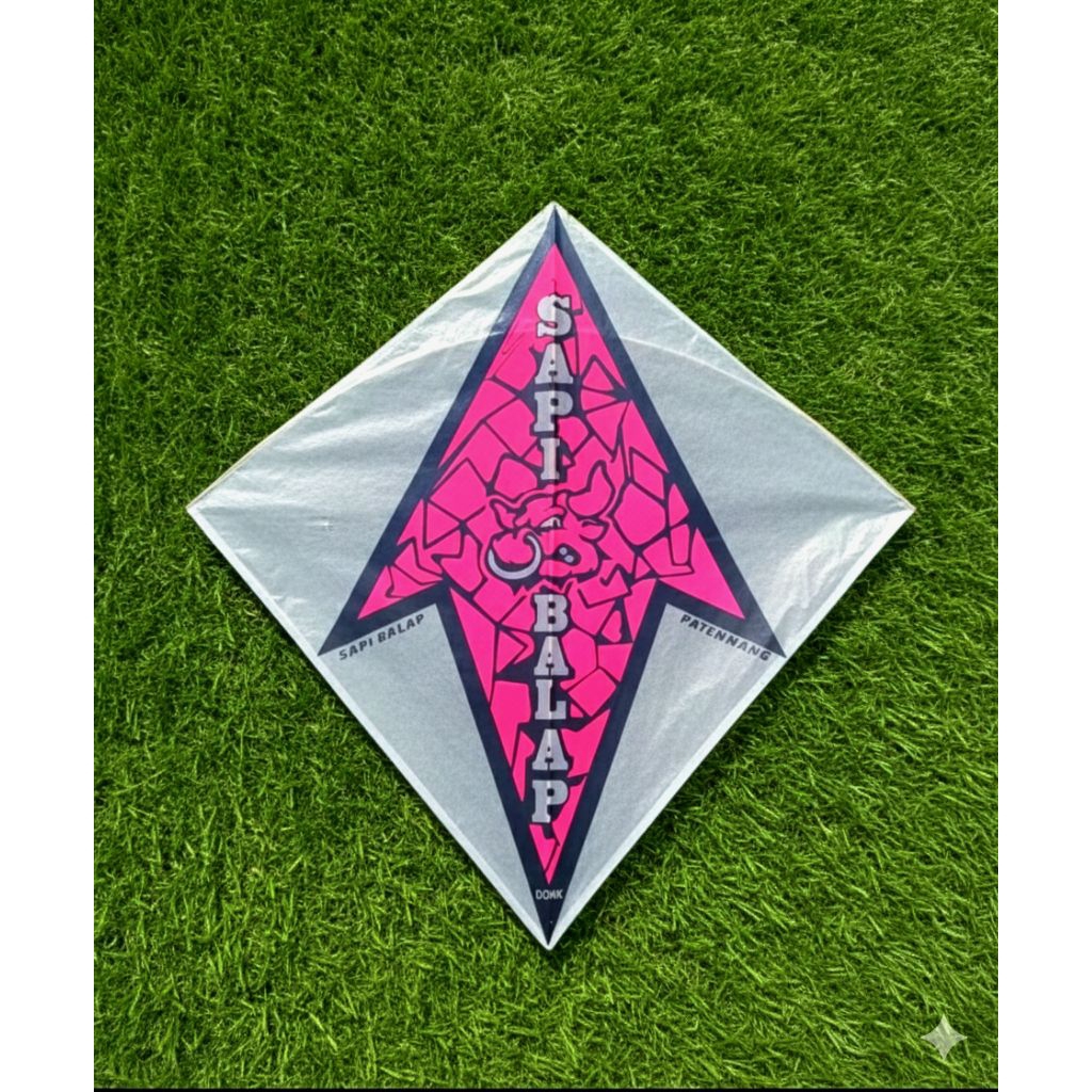 Layangan Sukoi Sapi Balap Original By Oonk Pink Stabilo