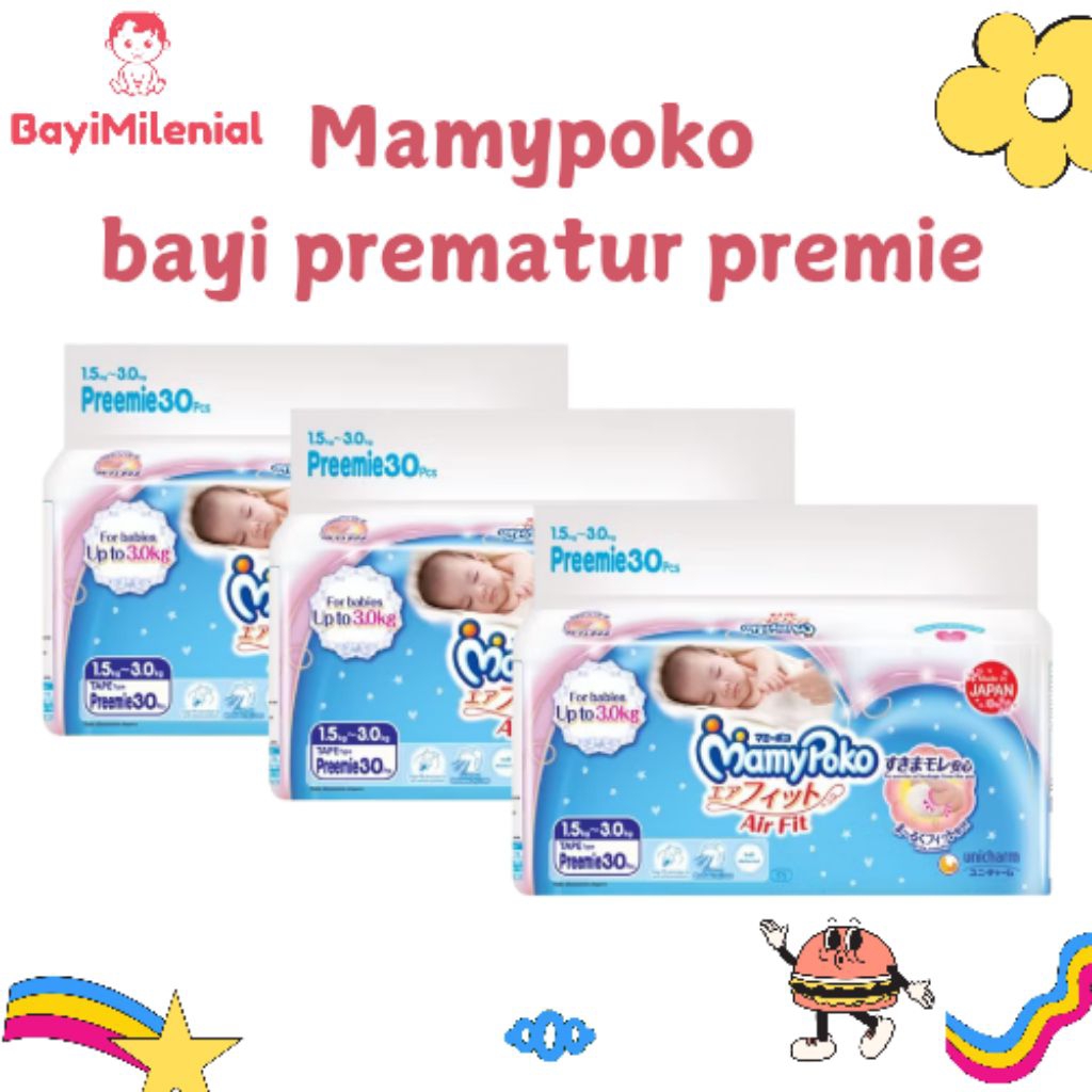 mamypoko air fit preemie || bayi prematur