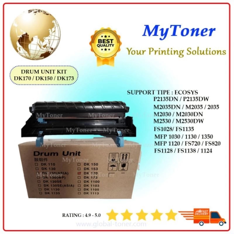 Drum Unit Kit DK-170 DK170 FS-1135 M2535dn FS-1128 FS-1320d FS-1370dn P2135dn P2135d FS 1135 FS 1128