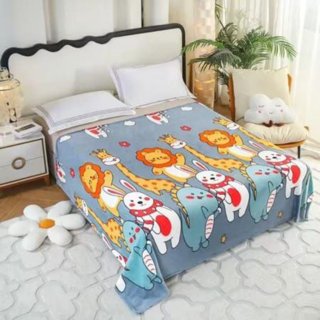SELIMUT TIDUR BULU LEMBUT HALUS SELIMUT MOTIF SELIMUT ANAK, BULU