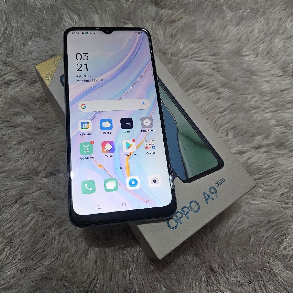 Oppo A9 2020 Ram 8/128Gb Jaringan 4G Eks Garansi Resmi