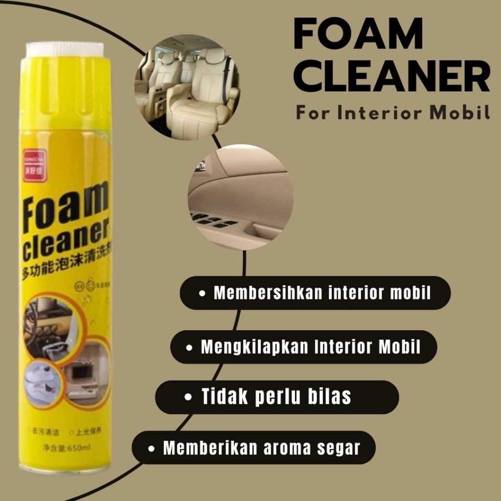 FOAM CLEANER INTERIOR (PEMBERSIH INTERIOR MOBIL DLL)