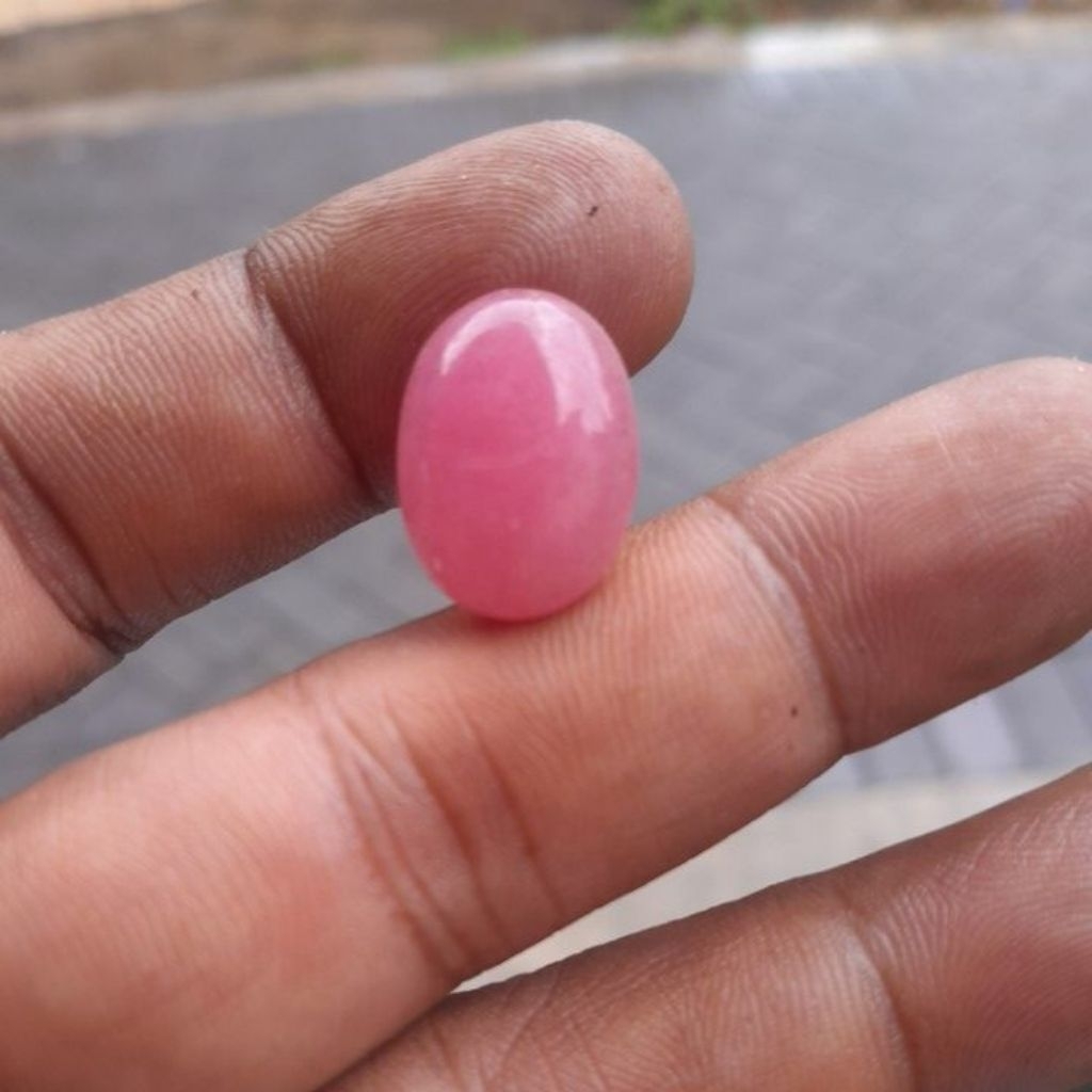 batu akik giok aventurin merah muda madagaskar