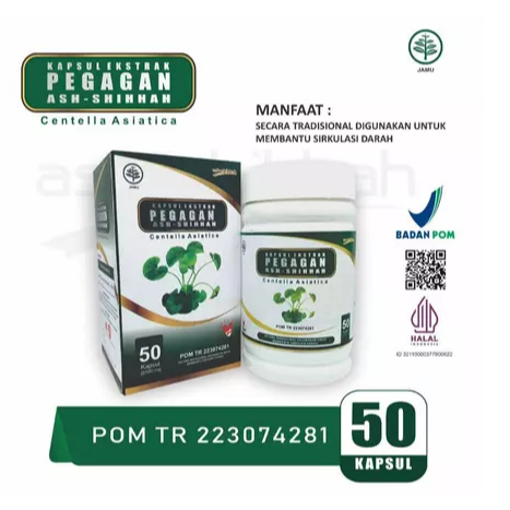 Kapsul Ekstrak PEGAGAN Ash-Shihhah | Kapsul Pegagan / Pegagan Kapsul Original